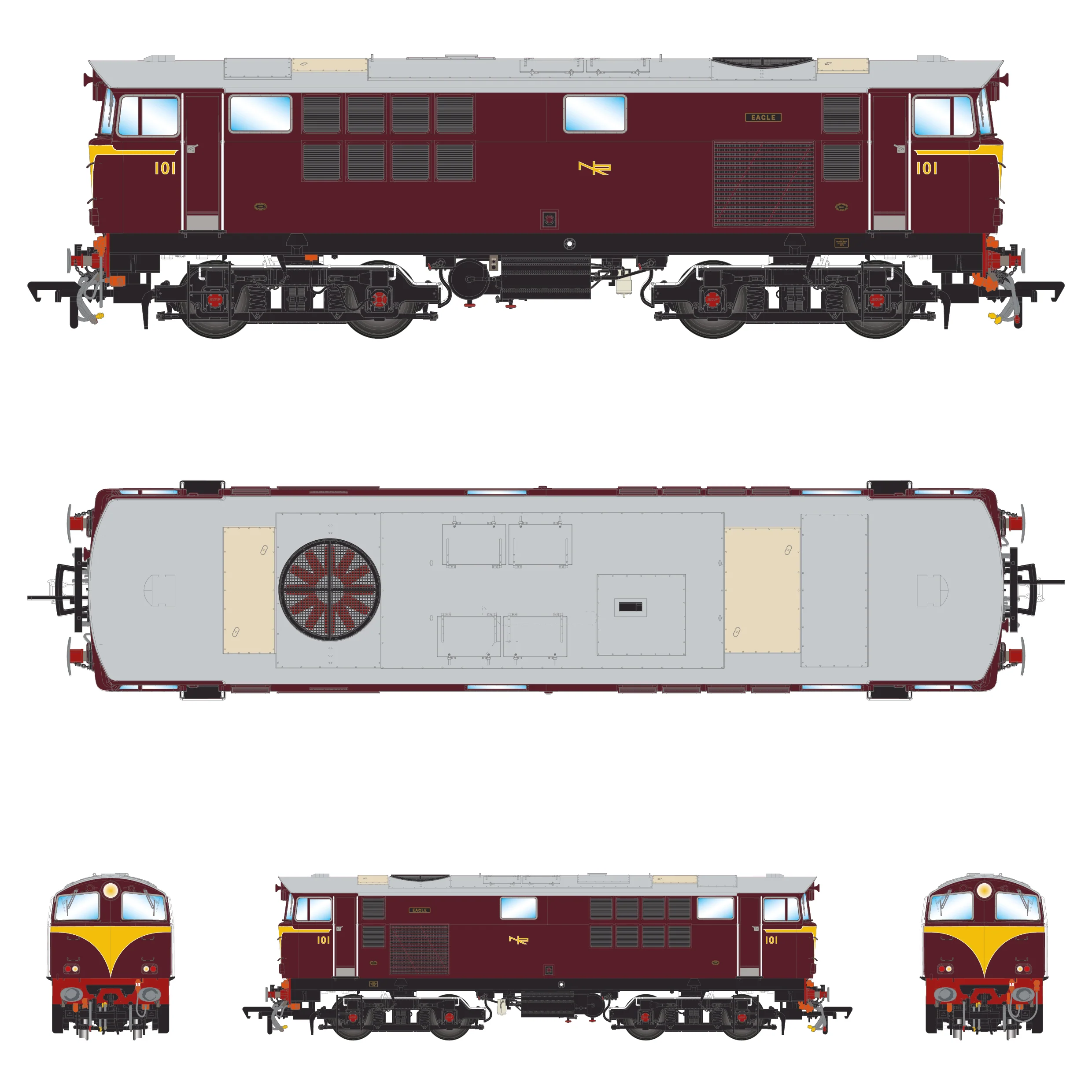 101 'Eagle' Maroon (as delivered) - DCC Sound - Image 3