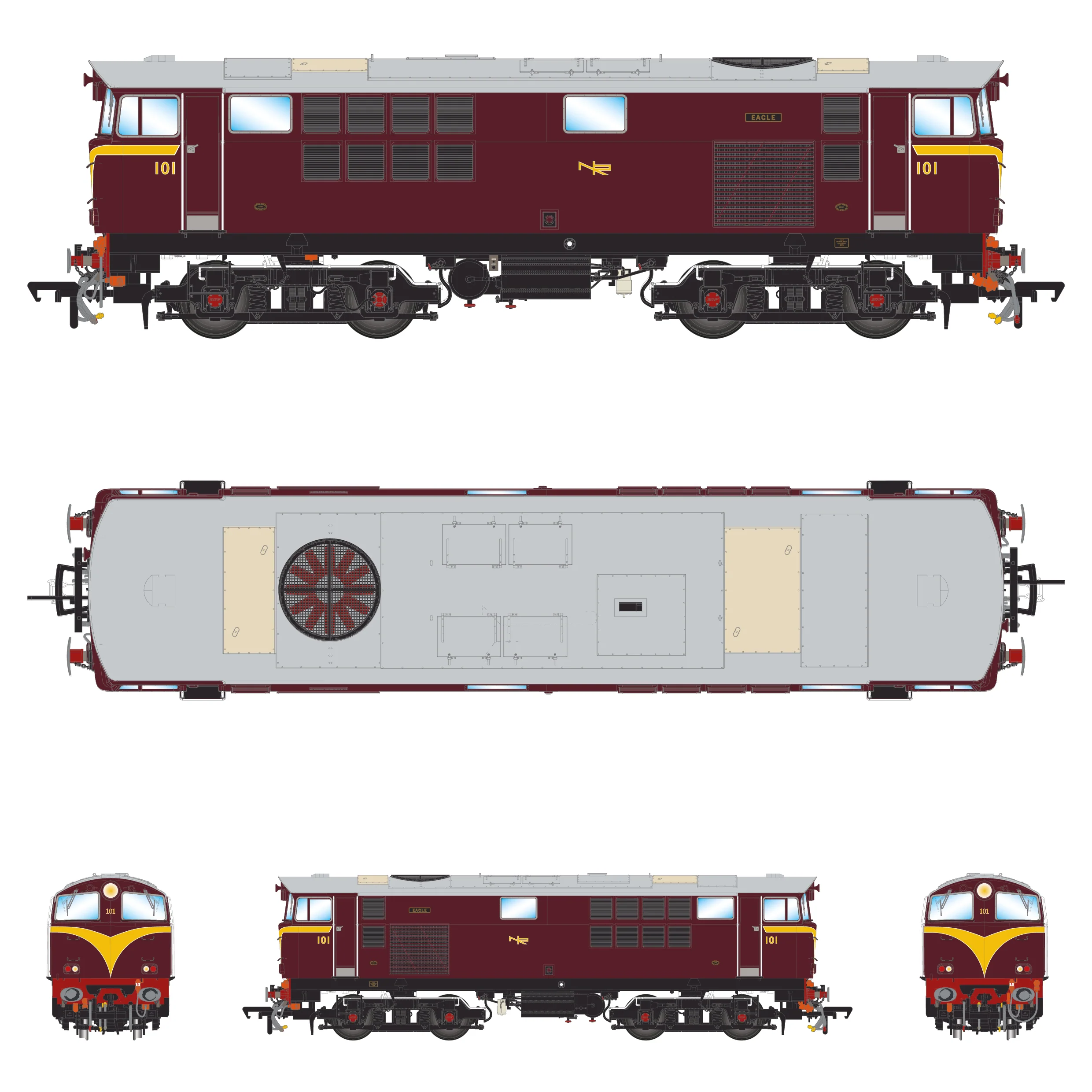101 'Eagle' Maroon, with Revised Arc - Image 3