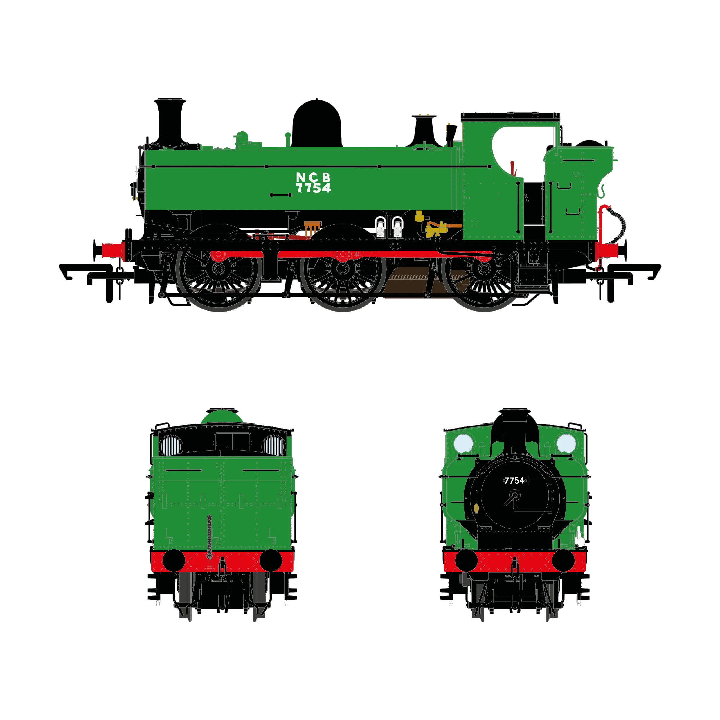 5700 Class  - 7754 - NCB Green - Image 3