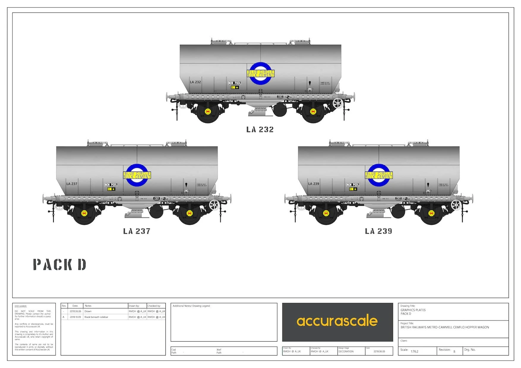 APCM Cemflo / PCV Powder Wagon - Triple Pack - LA232, LA237, LA239 - PreTOPS - Image 3