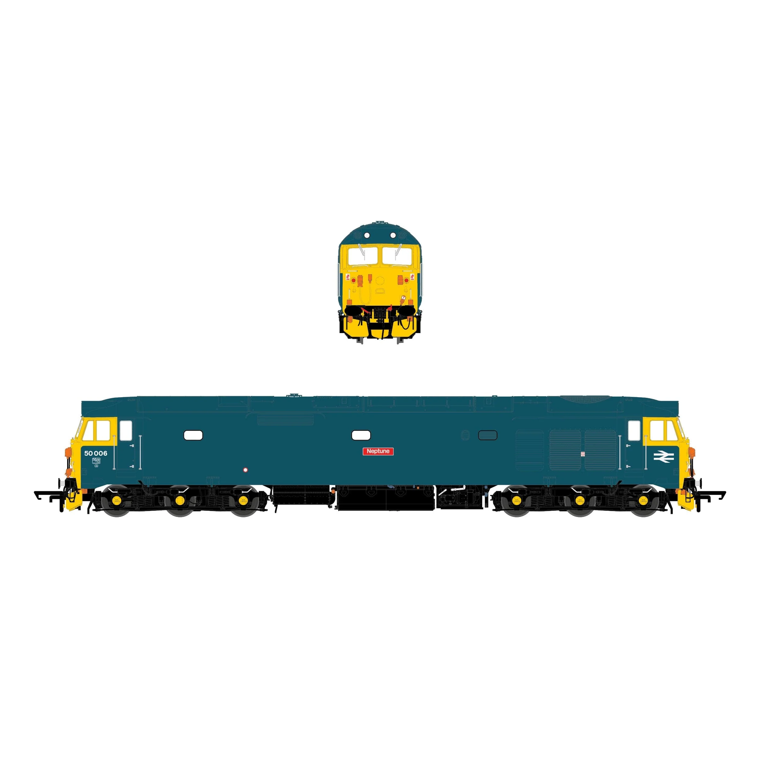 BR Class 50 - BR Blue - 50006 'Neptune' - DCC Sound Fitted - Image 3