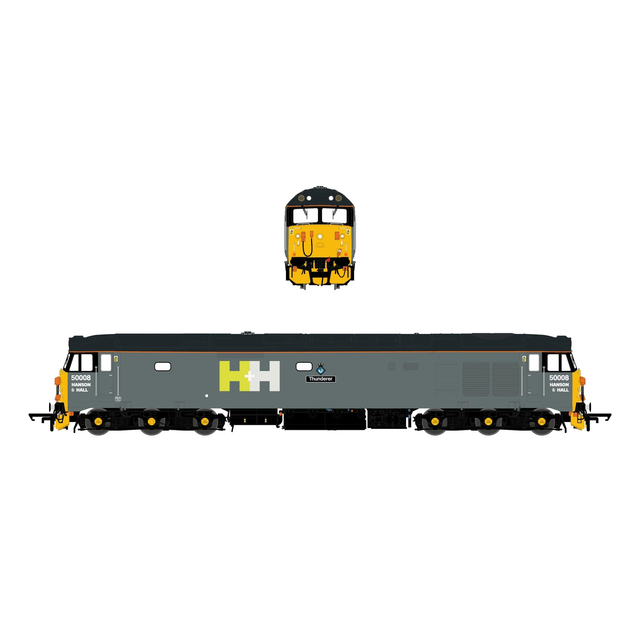 BR Class 50 - Hanson+Hall/Rail Adventure - 50008 'Thunderer' - DCC Sound Fitted - Image 3