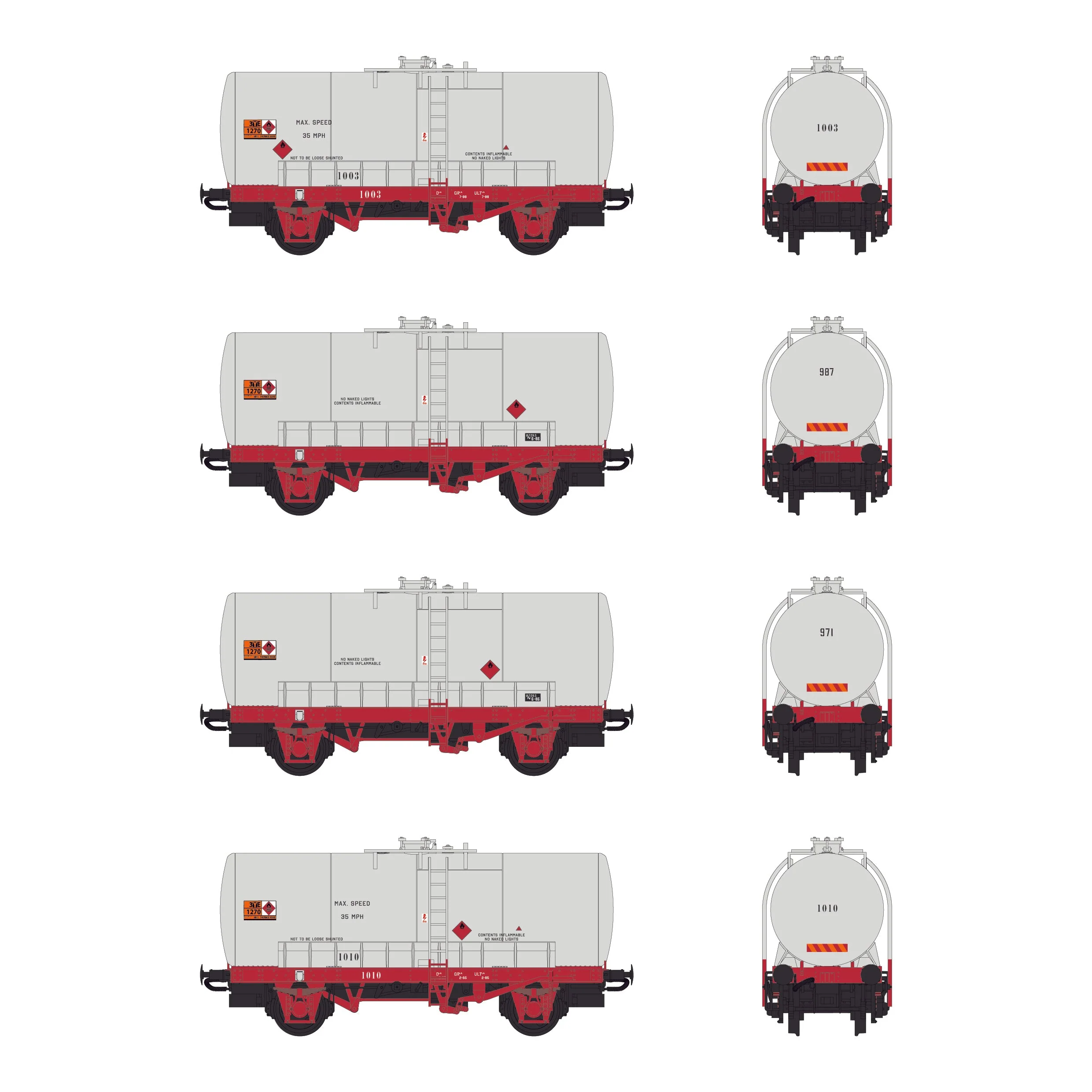 CIÉ Esso Tank Wagon - Quad Pack - Pack 1 - Image 4
