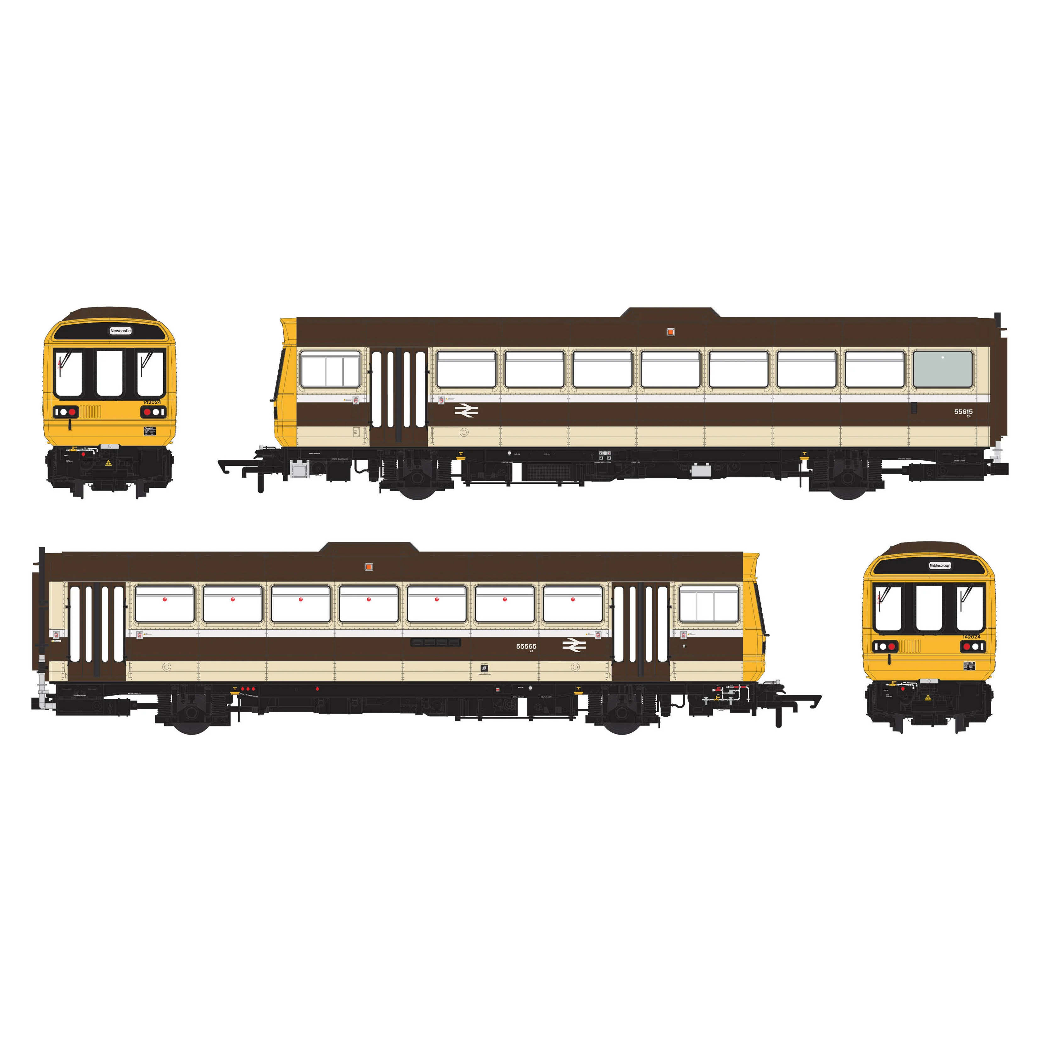 Class 142 - GW Chocolate & Cream 'Skipper' - 142024