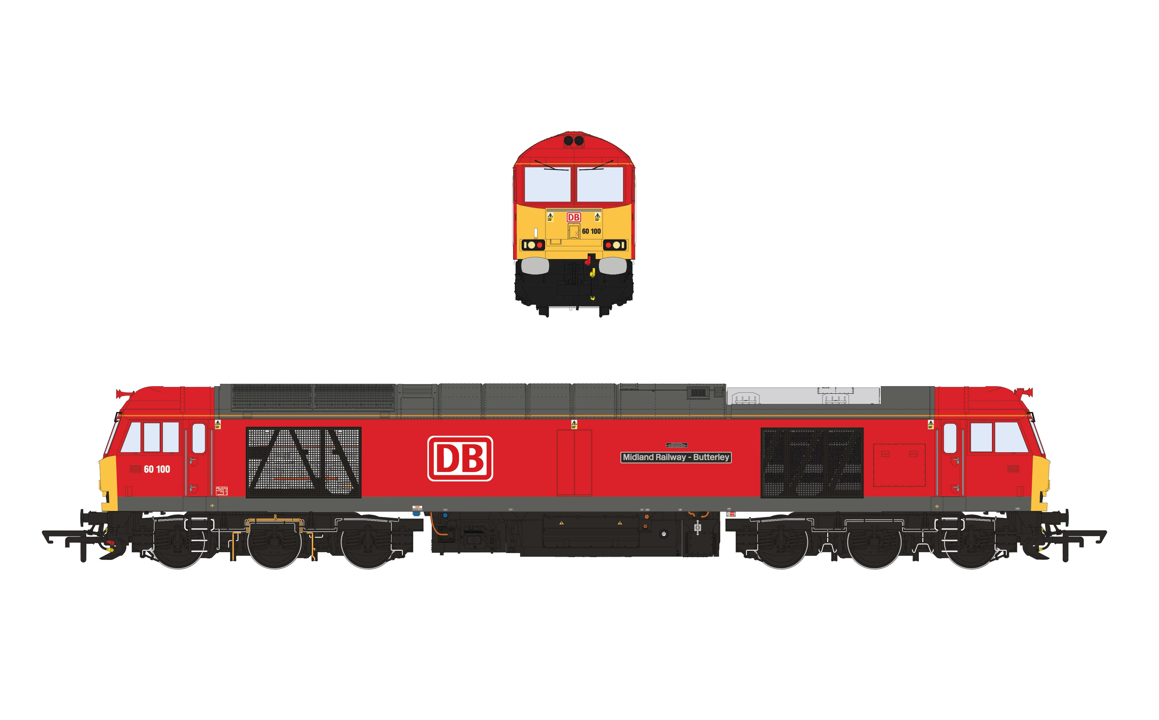 Class 60 - DB Red - 60100 - DCC Sound Fitted - Image 4