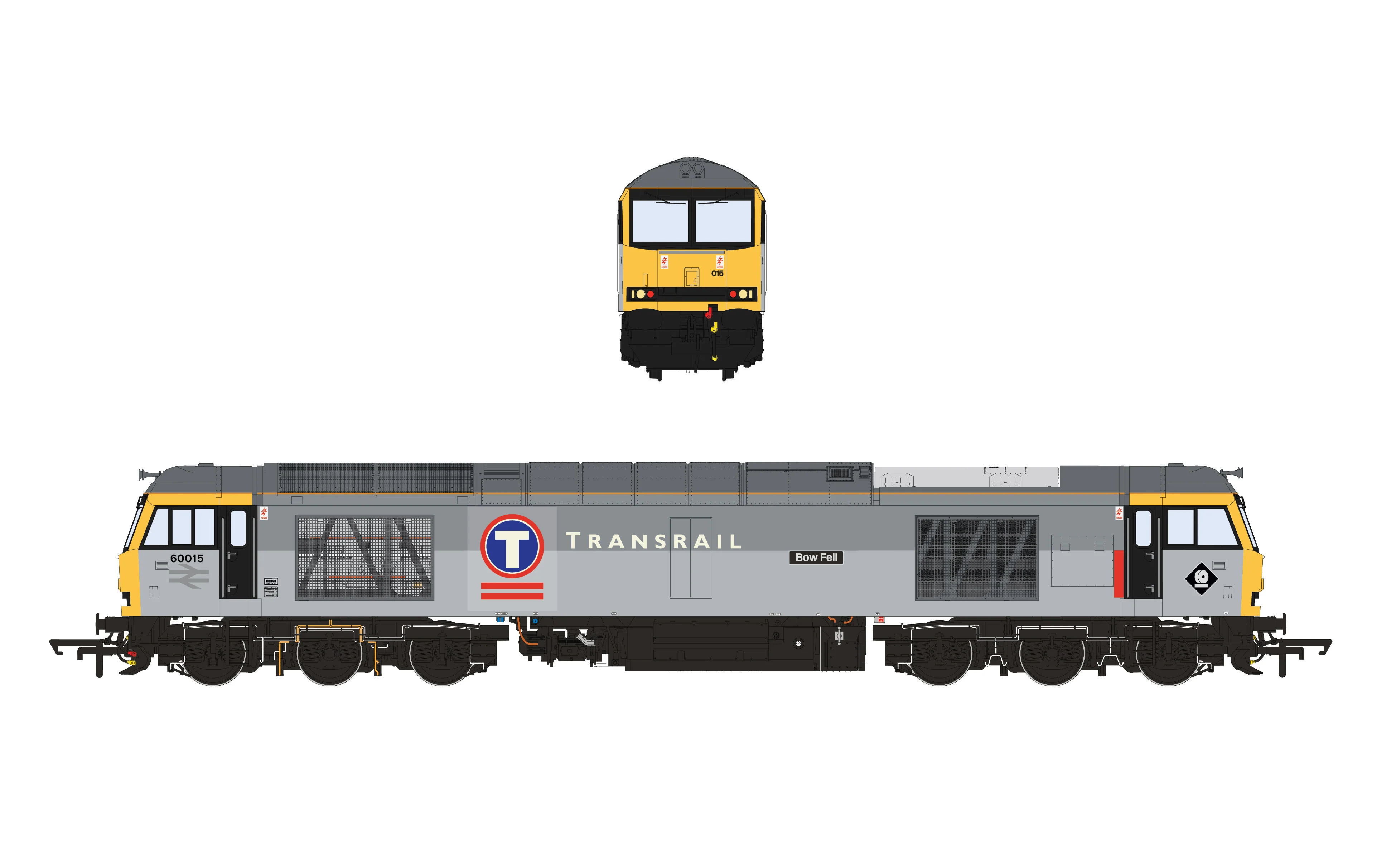 Class 60 - Transrail Grey - 60015 - DCC Sound Fitted - Image 3