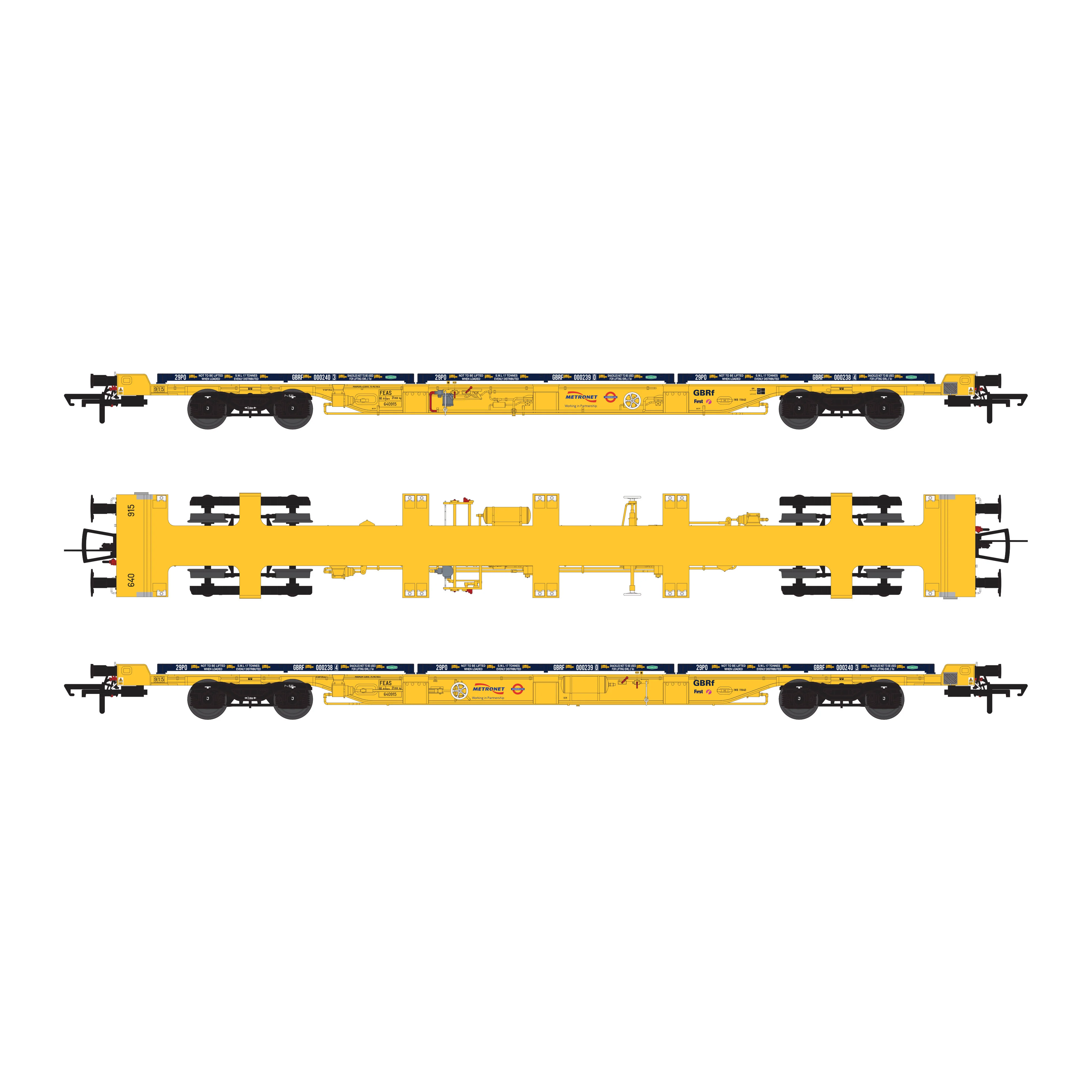 FEA-S GBRf/Metronet yellow w/Salmon modules - Twin Pack 1