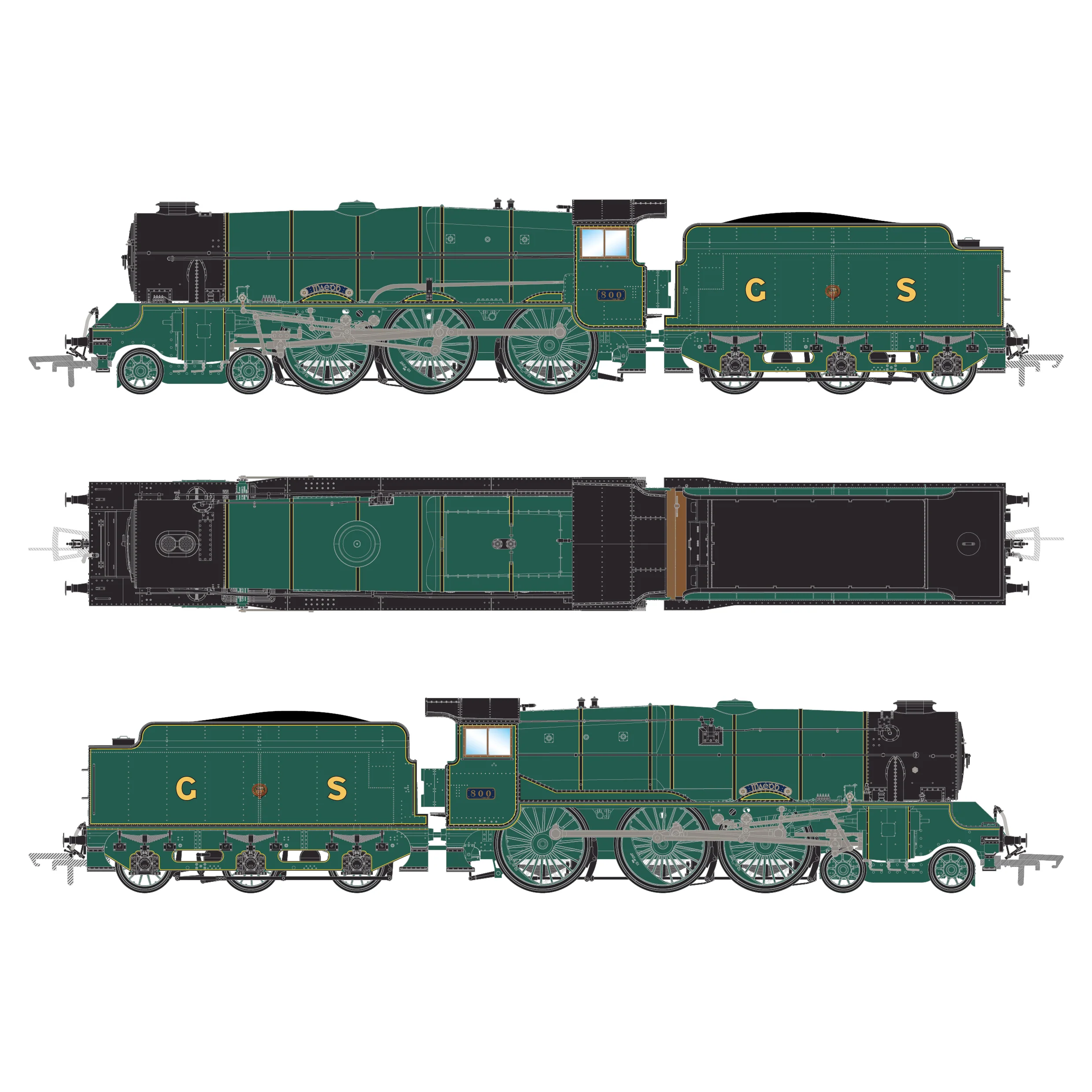 GSR800 - 800 Maedb - GSR Green - DCC Sound - Image 3
