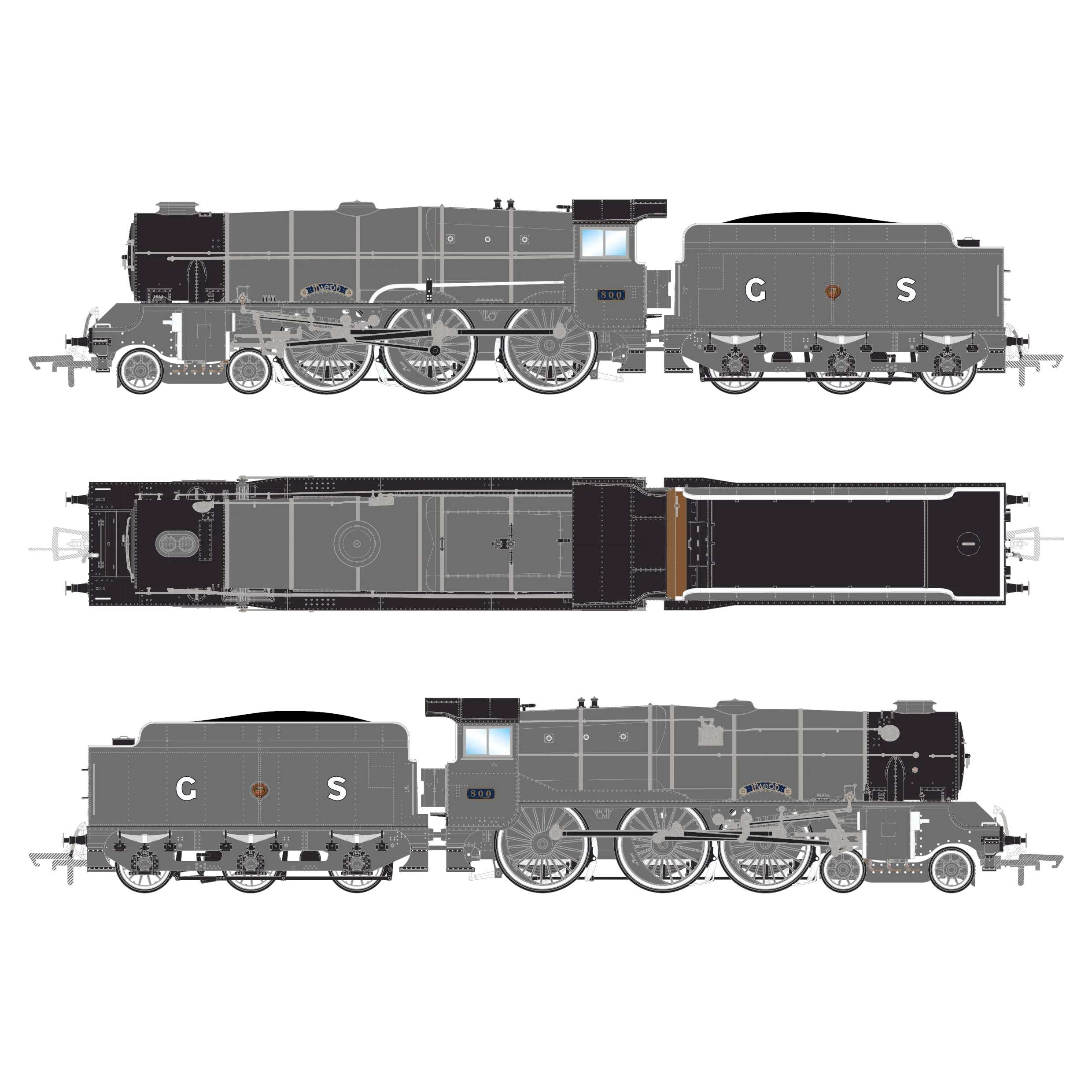 GSR800 - 800 Maedb - GSR Grey - DCC Sound - Image 3