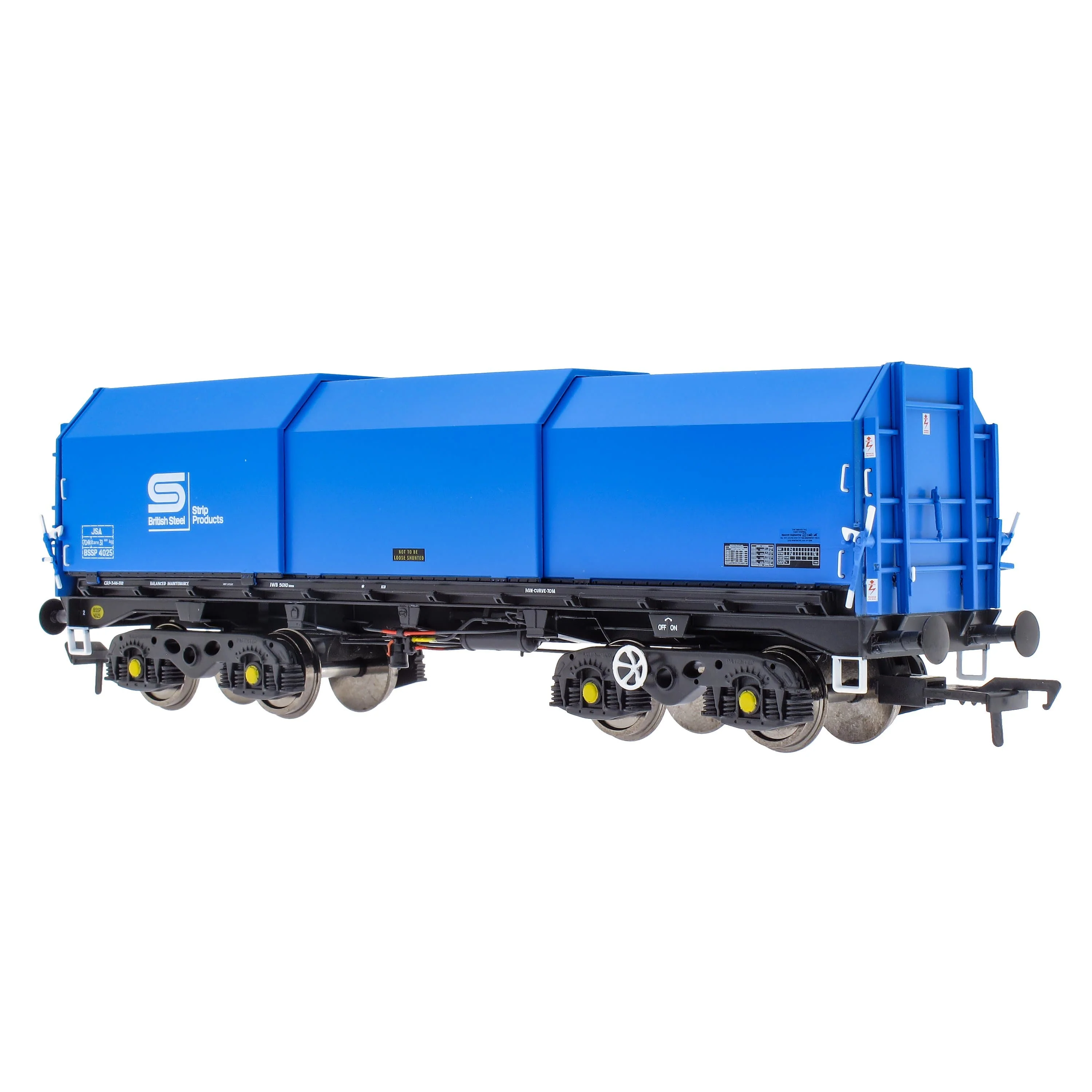 JSA Bogie Covered Steel Wagon Twin Pack - British Steel 1 - Image 3