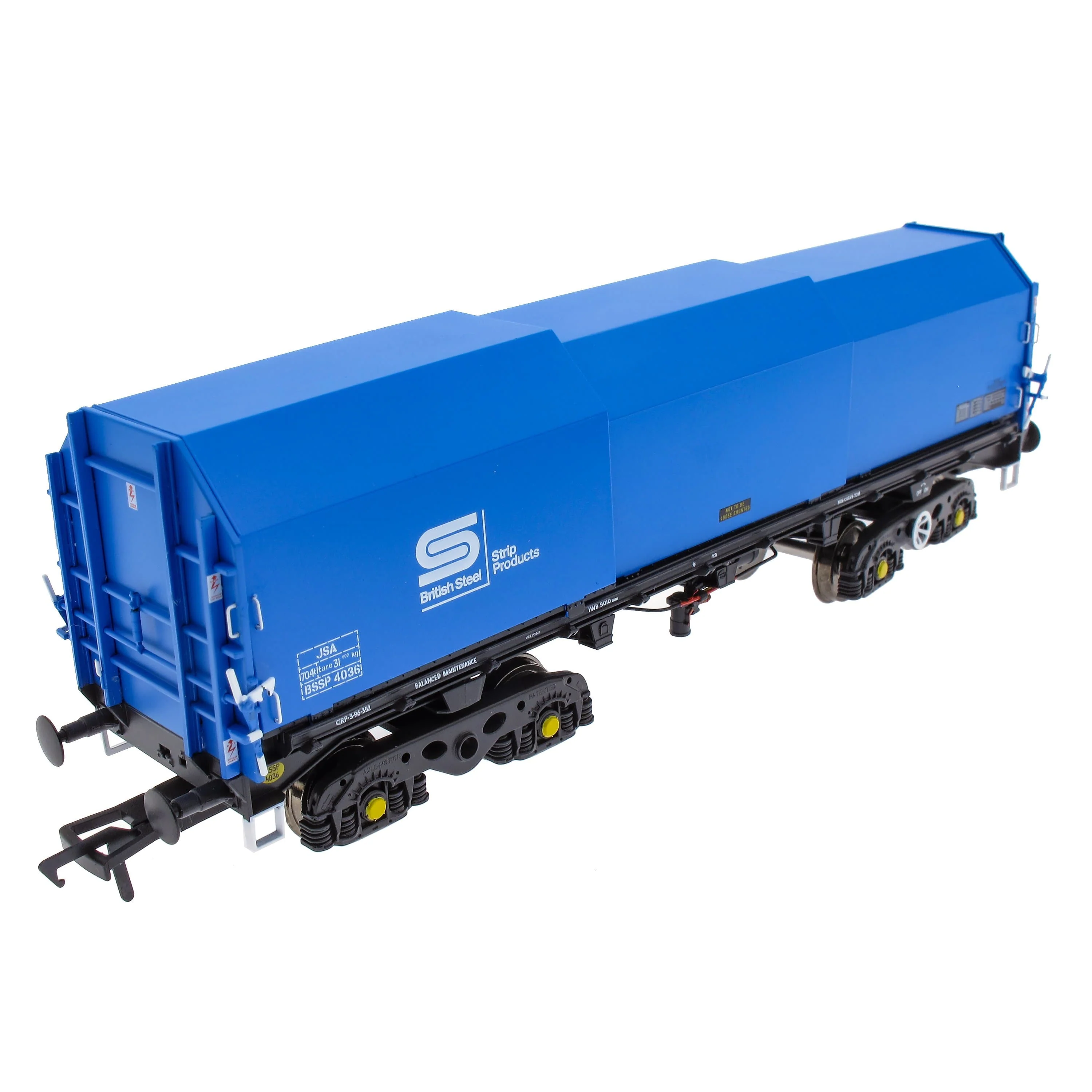 JSA Bogie Covered Steel Wagon Twin Pack - British Steel 2 - Image 5