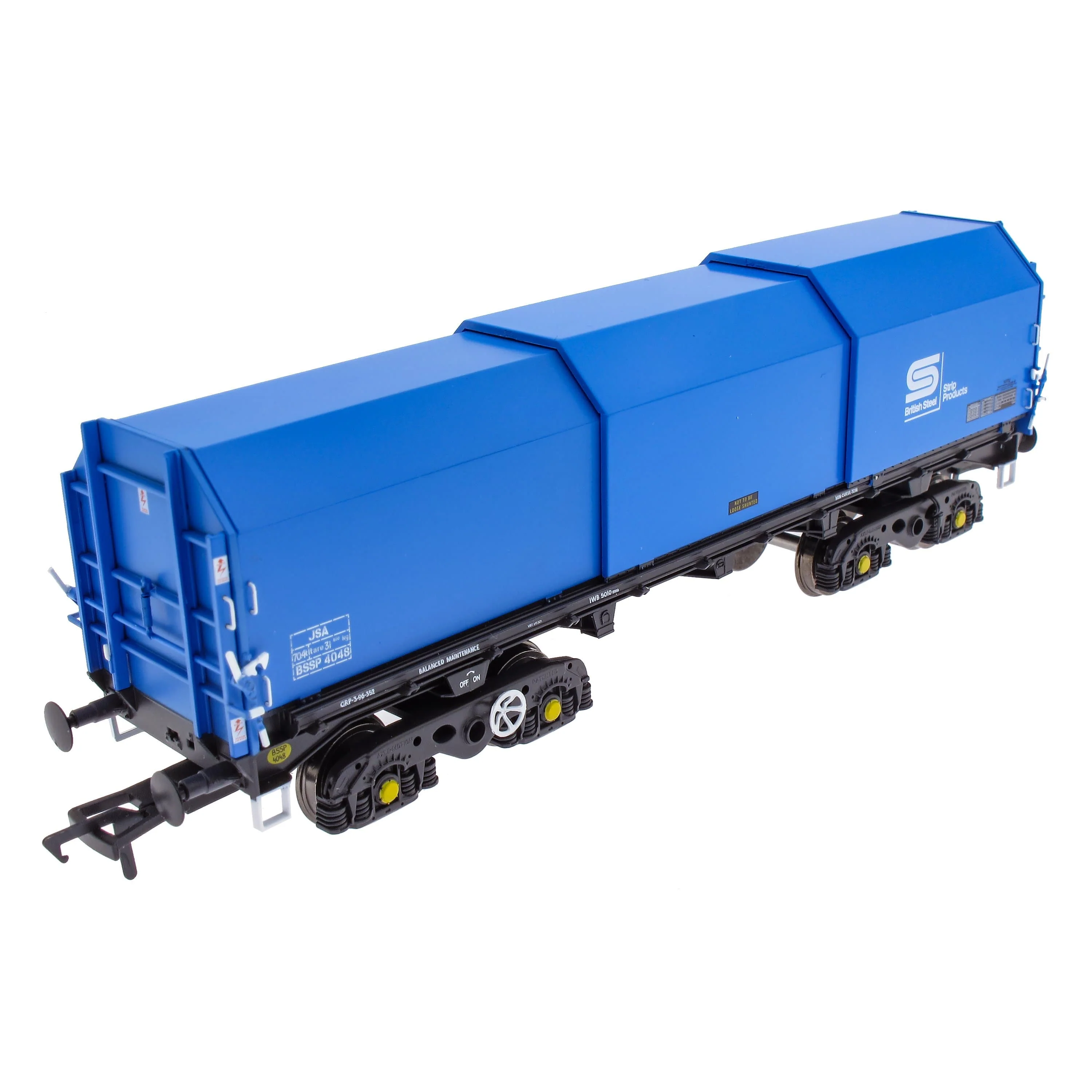 JSA Bogie Covered Steel Wagon Twin Pack - British Steel 2 - Image 6
