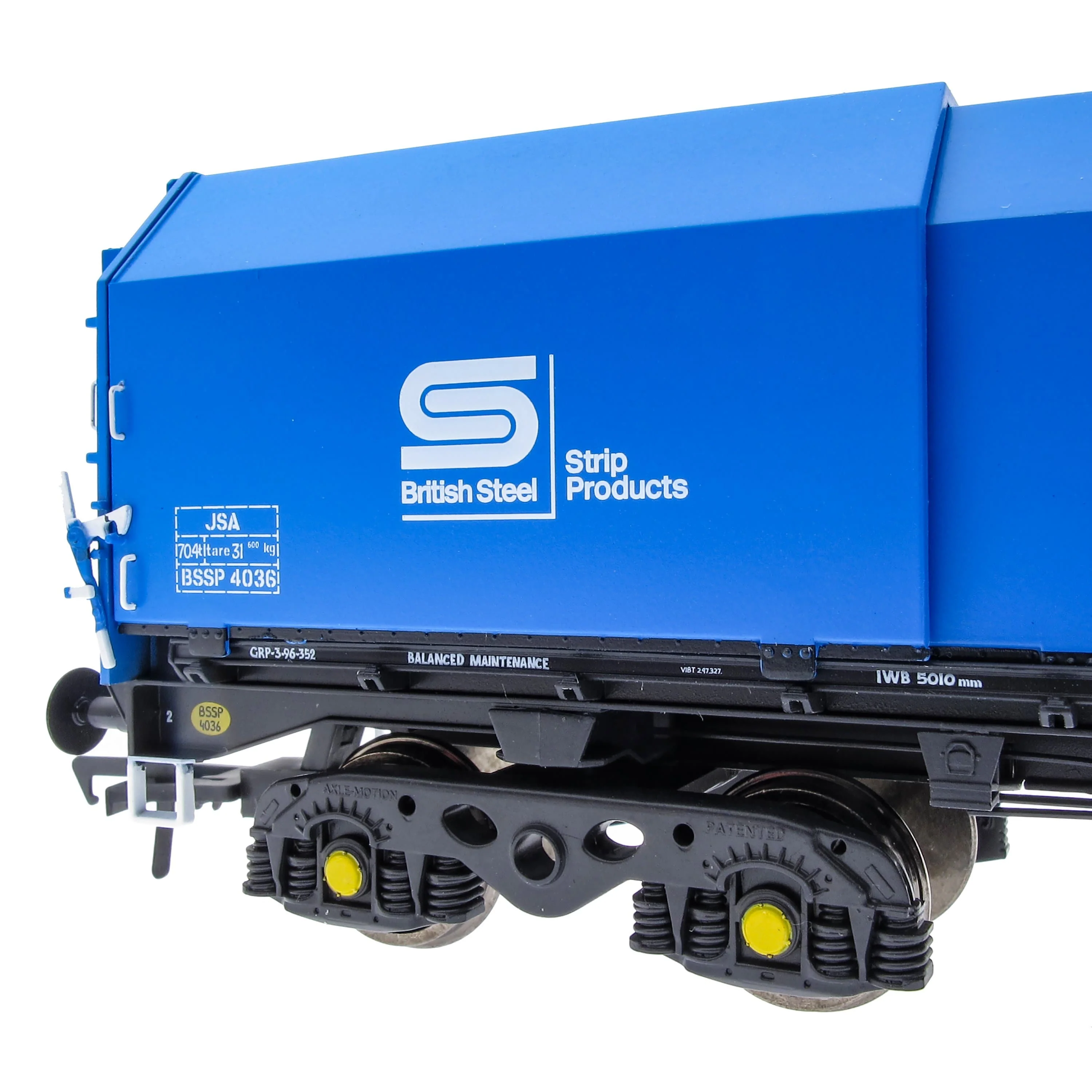 JSA Bogie Covered Steel Wagon Twin Pack - British Steel 2 - Image 9