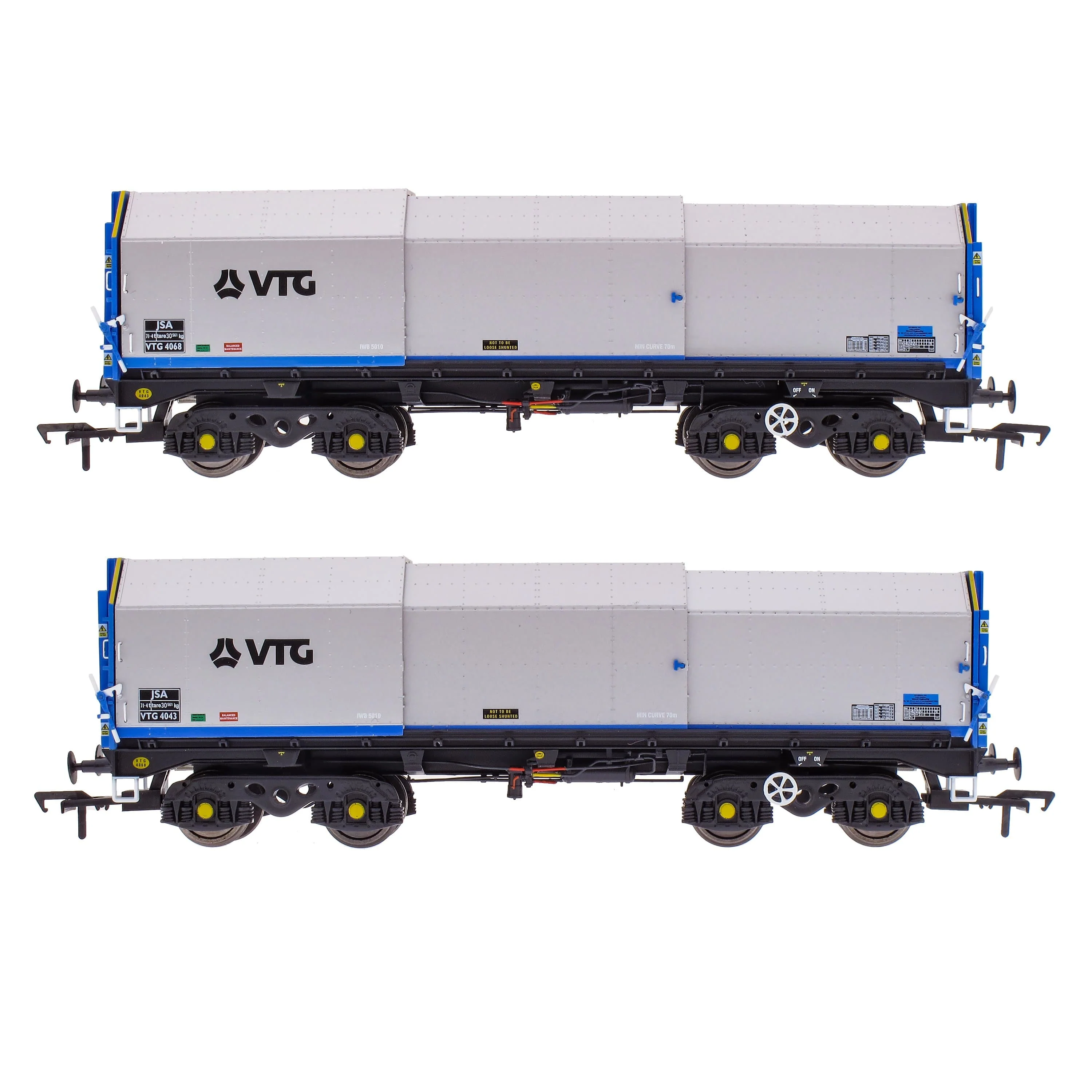 JSA Bogie Covered Steel Wagon Twin Pack - VTG 3 - Image 2